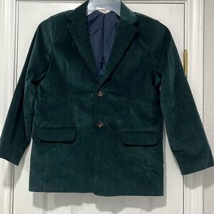 Cat & Jack Hunter green boys size 12 Husky lined sports coat